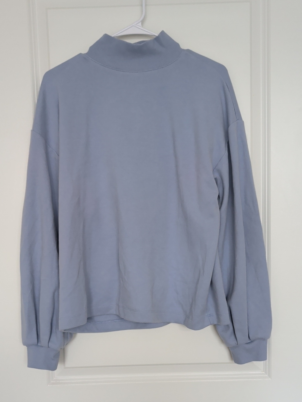 LOFT Light Blue Turtleneck Sweatshirt